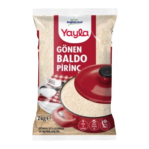 Yayla Baldo Pirinç 2 Kg Gönen Bölgesi Mahsulü